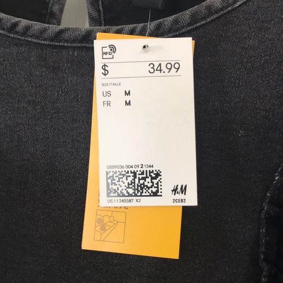 SOLD! BRAND NEW H&M ruffled-trimmed denim dress - Picture 6 of 6